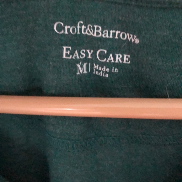 Men’s green Croft & Barrow Polo shirt, Sz M - Picture 2 of 4